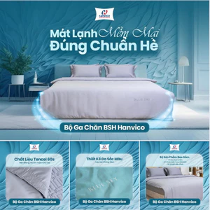 Bộ ga nệm chun Hanvico Blue Sky BSH