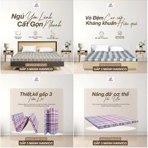 Đệm bông ép TC chống khuẩn Hanvico