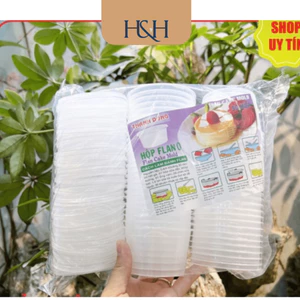 Hộp Bánh Flan, Caramen THANH DUNG - Hộp Có Nắp Nhựa Cao Cấp, Chịu Nhiệt - Tổng Kho Hải Hạnh