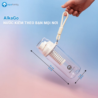 Bình Tạo Nước Kiềm Di Động AlkaGo - Bình Nước Nhựa ABS Văn Phòng Nhỏ Gọn, An Toàn, Bảo Hành 5 Năm