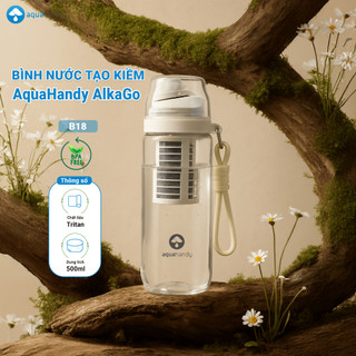 Bình Tạo Nước Kiềm Di Động AlkaGo - Bình Nước Nhựa ABS Văn Phòng Nhỏ Gọn, An Toàn, Bảo Hành 5 Năm