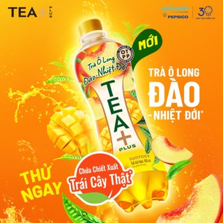 [SALE 15.7] Lốc 6 Chai Trà Ô Long Tea+ Đào Trái Cây Nhiệt Đới (450ml/chai)