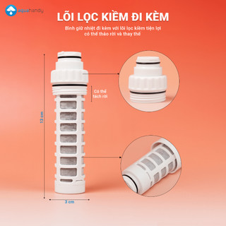 Bình Nước Kiềm Giữ Nhiệt Văn Phòng AlkaGo+ Bình Nước Tạo Kiềm Văn Phòng Nhỏ Gọn, An Toàn, Bảo Hành 5 Năm Không Dùng Điện