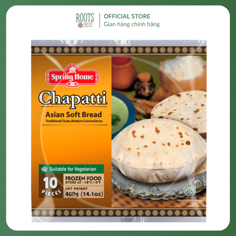 (Ship hỏa tốc) SPRING HOME - Bánh Chapati, Chapatti, Asian Soft Bread ...