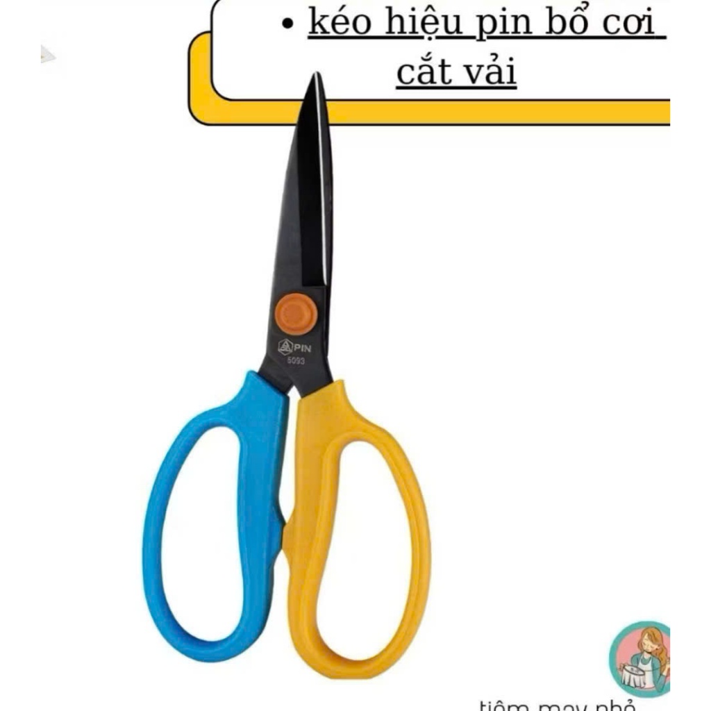 Kéo Bổ Cơi Hiệu Pin 5093 – Kéo Cắt Vải Đa Năng Tiện Dụng