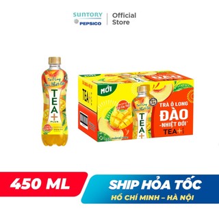 [SALE 15.7] Lốc 6 Chai Trà Ô Long Tea+ Đào Trái Cây Nhiệt Đới (450ml/chai)