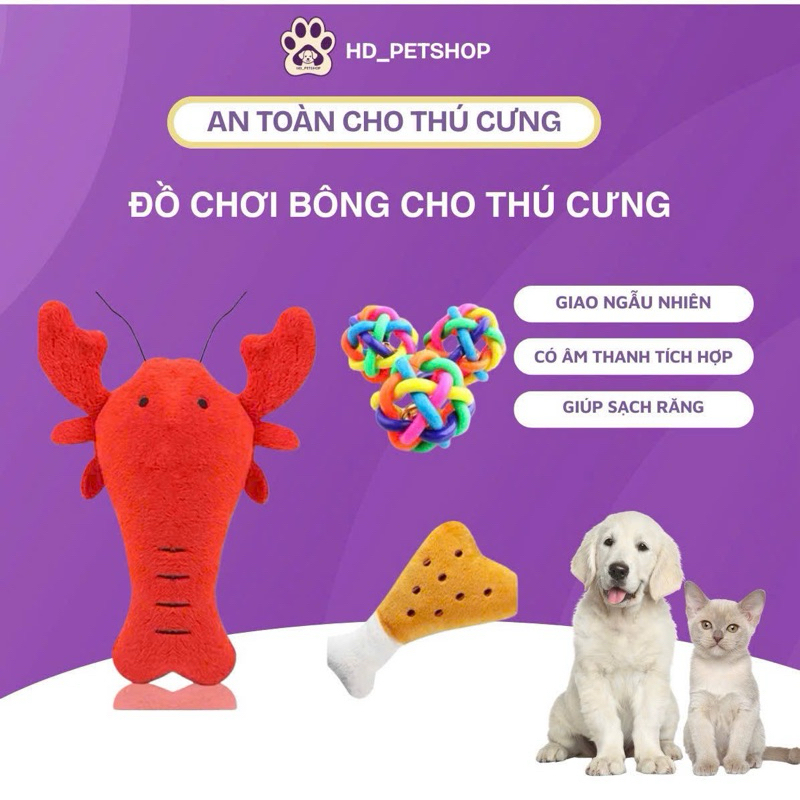 Đồ chơi bông cho thú cưng ( giao ngẫu nhiên )