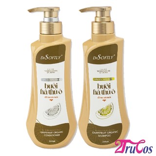 Dầu gội xả Thảo Dược Drsoftly Grapefruit & Herbal Conditioning Shampoo 500ml (sạch gàu ngứa) 2Trucos