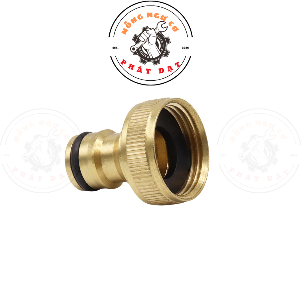 Đầu nối máy rửa xe xách tay ĐỒNG THAU CHÍNH HÃNG, bền, cứng cáp, vừa khít, có lọc rác