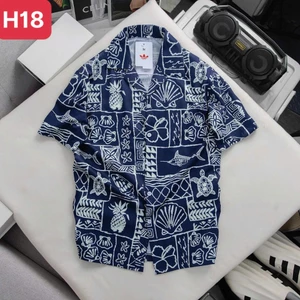 Áo sơ mi lụa cộc tay , áo sơ mi cao cấp , áo sơ mi nam in họa tiết 3D sắc nét ,du lịch sz 50-110kg