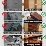 Tủ giày gỗ tre cửa mây đan Kệ chứa đồ nhiều tầng​ Tủ để giày dép thông minh nhiều ngăn Tủ tích trữ — ảnh 4