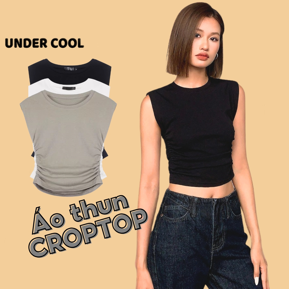 Áo Croptop Ôm Body Chất Thun UNDERCOOL Co Giãn, Áo ba lỗ sát nách Croptop Hack dáng Dáng ngắn Basic Dễ Phối Đồ ABL40