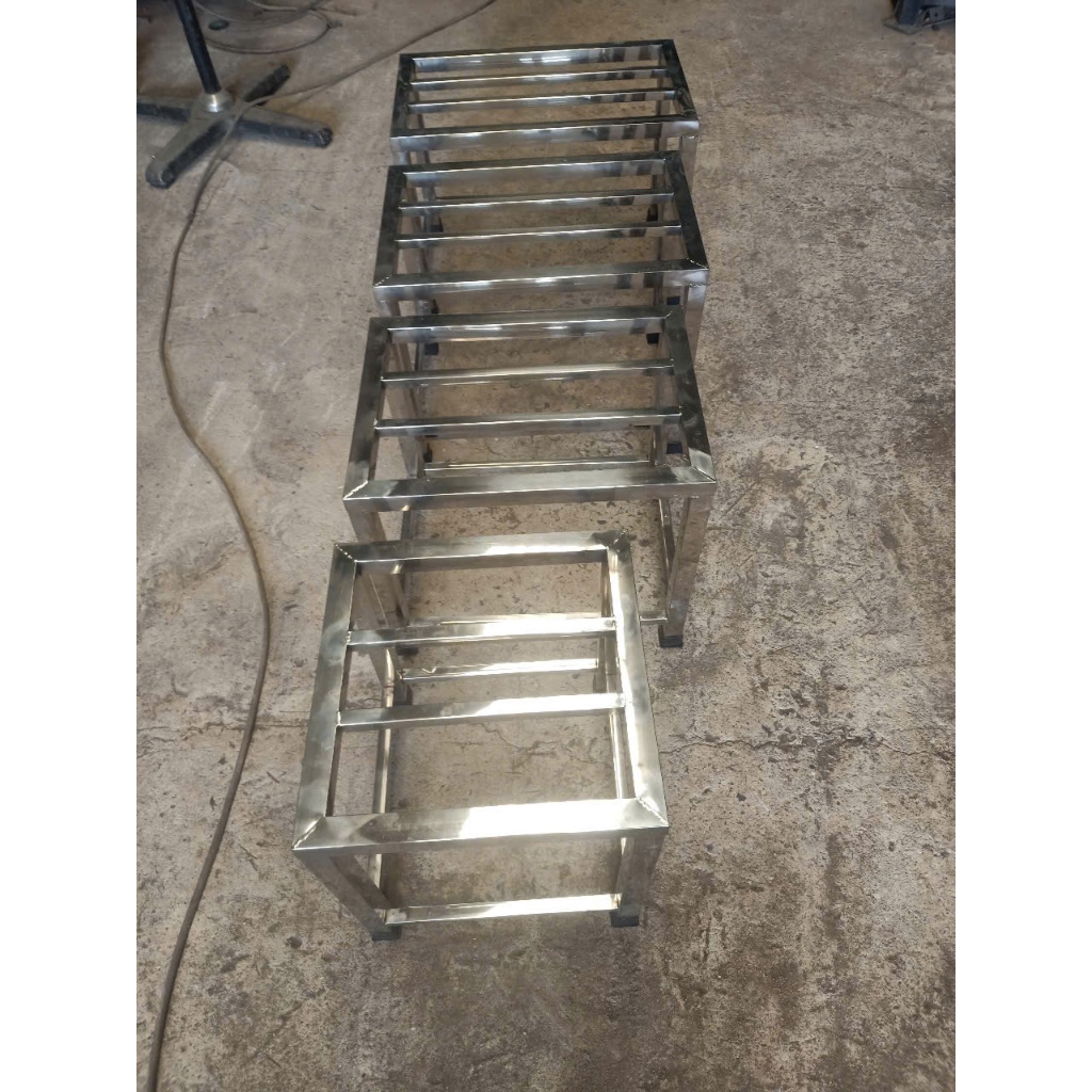 CHÂN HỒ CÁ INOX LOẠI TRUNG VUÔNG 25, 1 TẦNG. MIỄM PHÍ SHIP TOÀN QUỐC ...