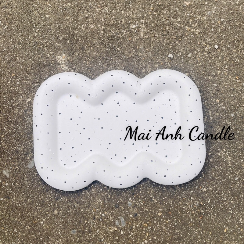 [MUA 6 TẶNG 1 ] KHAY THẠCH CAO TRÒN VIỀN TO HOẠ TIẾT CHẤM BI DÙNG DECORE TRANG TRÍ CHỤP ẢNH SẢM PHẨM - Mai anh candle | BigBuy360 - bigbuy360.vn