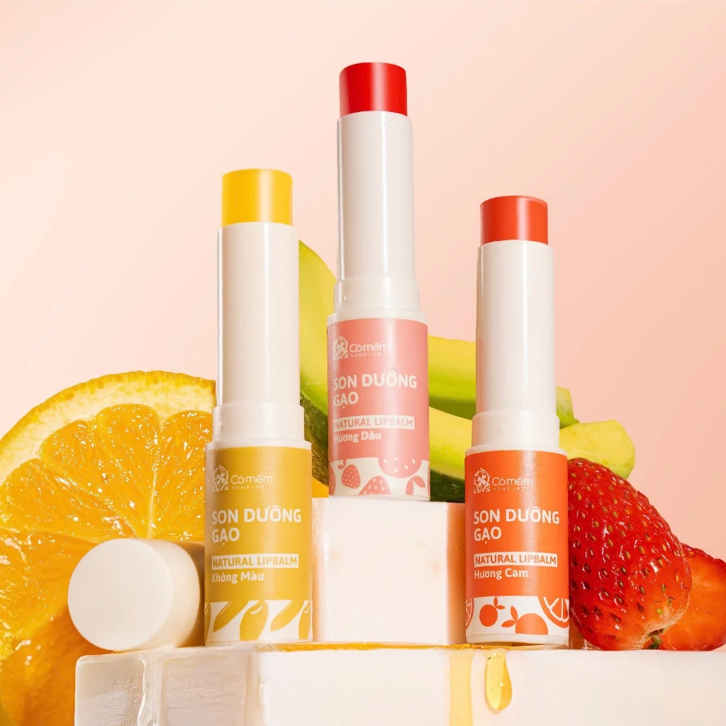 Son Dưỡng Môi Gạo Không Màu Cỏ Mềm