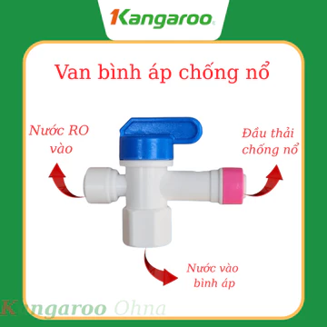 Van bình áp , van bình áp chống nổ - Dành cho bình áp nhựa & bình áp thép Kangaroo, Sunhouse, Mutosi,...
