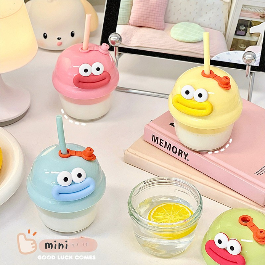 Bình Thủy Tinh Nghộ Nghĩnh, Chai Nước Mini Thiết Kế Độc Lạ, Dễ Thương BTT076
