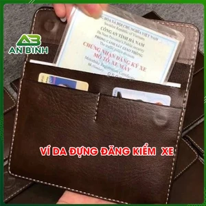Ví Da Đựng Giấy Tờ Đăng Kiểm Ô Tô Chất Liệu Da Cao Cấp - An Bình Auto