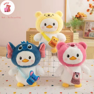 (MUA 1 TẶNG 1) Gấu bông Vịt Hồng Giỏ Lotso 25cm - Quà tặng dễ thương MEILI STORE