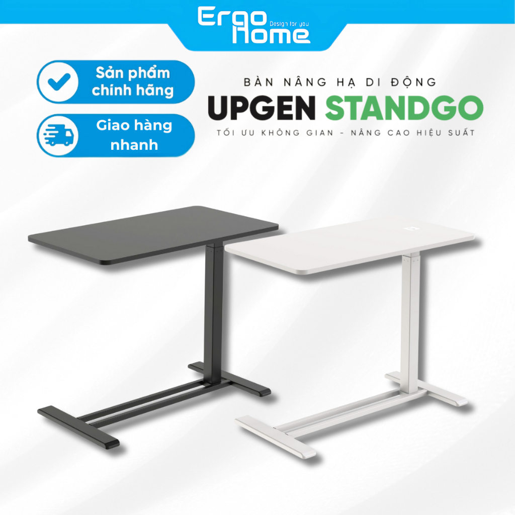 Bàn Nâng Hạ Di Động UPGEN StandGo – Bàn Phụ Điều Chỉnh Cao Thấp, Gọn Nhẹ, Dành Cho Freelancer