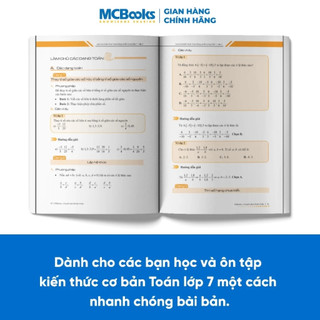 Sách - Combo Làm chủ kiến thức Toán bằng sơ đồ tư duy Lớp 7 - Theo chương trình mới