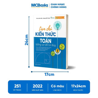 Sách - Combo Làm chủ kiến thức Toán bằng sơ đồ tư duy Lớp 7 - Theo chương trình mới