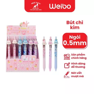 Bút Chì Kim Weibo Bánh Pudding, Trái Cây Đầu Nhỏ 0.5mm Thiết Kế Dễ Thương, Viết Mượt WB-9562/WB-9565