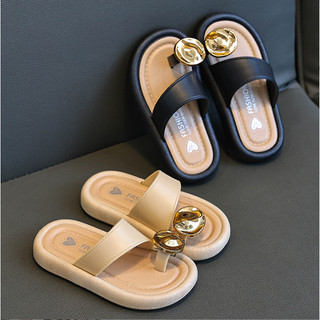 Dép Lê Xỏ Ngón Đính Charm Cao Su Mềm Êm Cho Bé Gái K244