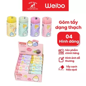 Bộ Gôm Tẩy Weibo, Xóa Sạch Vết Chì Trên Giấy, Phù Hợp Học Sinh - Màu Ngẫu Nhiên