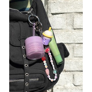 [HB GIFT] Móc khóa trà sữa Taro LANEIGE Bubble Tea KEYRING(purple)