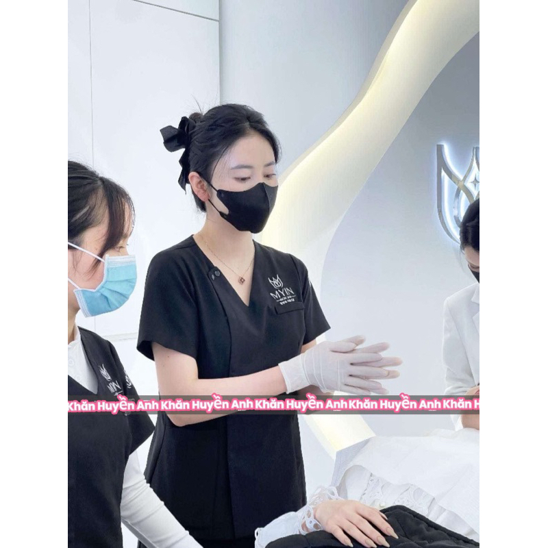 Đồng Phục Spa, thẩm mỹ viện, y tế,mầm non cao cấp chất liệu cotton lạnh (hàng thiết kế)