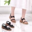 Giày Sandal Nữ 5cm Quai Ngang Cutout Laser Pixie H401