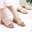 Giày Sandal Nữ 5cm Quai Ngang Cutout Laser Pixie H401
