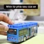 Đồ chơi mô hình xe bus 2 tầng tham quan thành phố chất liệu nhựa ABS cứng cáp, có nhạc và đèn, chạy cót