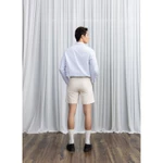 Quần short linen nam Ben & Tod RE2215 BE551 chất linen cao cấp đứng form nam tính thiết kế sidetab — ảnh 7