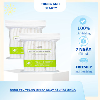 BÔNG TẨY TRANG MINISO NHẬT BẢN 180 MIẾNG