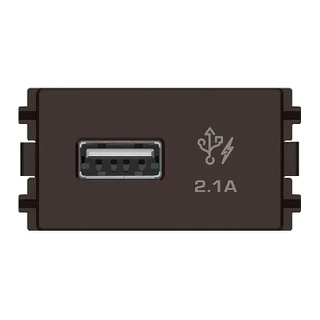 Ổ sạc USB 2.1A đơn size S 2 màu dòng ZenceloA - Schneider Electric - 8431USB_BZ 8431USB_WE