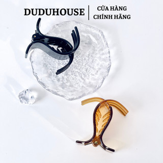 Kẹp Tóc Càng Cua 5 Răng Đen Nâu nhựa dẻo không gãy
