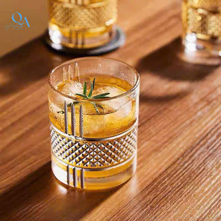 Ly ROCK thủy tinh, ly WHISKY, cốc uống R ngoại, wine glass, CHIVAS, HONGLI cao cấp THÂN KIM CƯƠNG 300ML