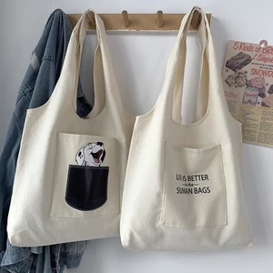 Túi vải canvas đeo vai liền thân nhiều hình thời trang- TÚI TOTE DU LỊCH phong cách trẻ trung đựng đồ tuicwh02