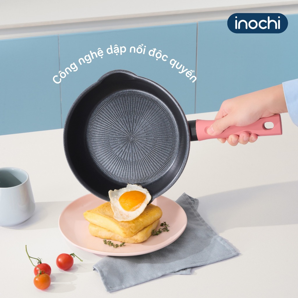 [MỚI VỀ] Nồi, chảo chống dính Omi Stellar Inochi, tay cầm cách nhiệt, dùng được cho mọi loại bếp