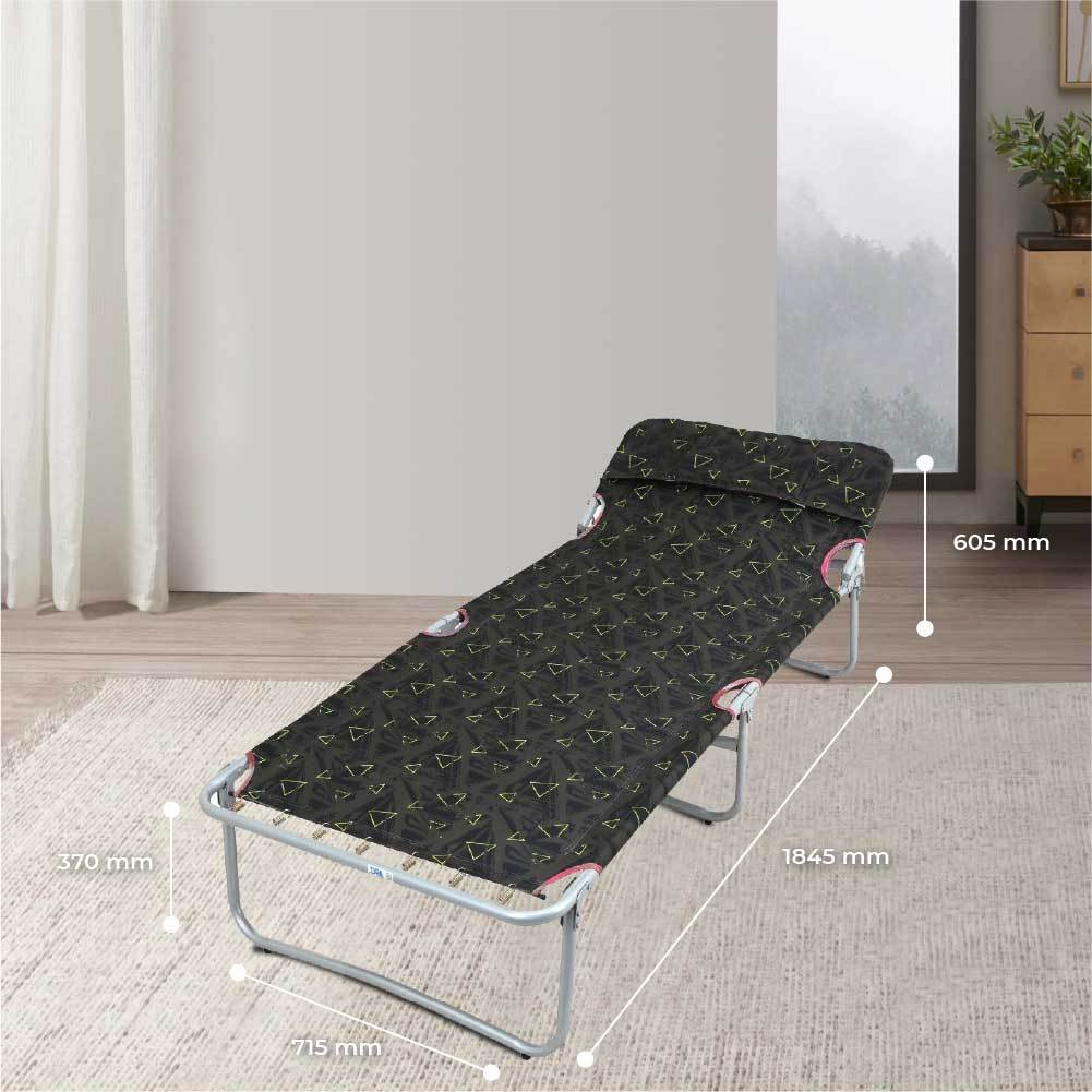 Giường gấp gọn Deli QUI PHÚC, lưng vải cao cấp, thiết kế linh hoạt, tiết kiệm không gian, thoải mái, thư giãn