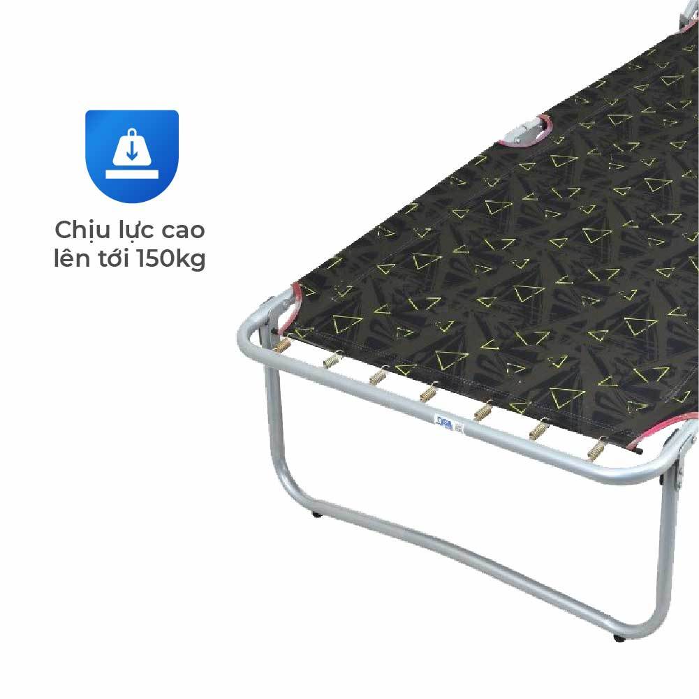 Giường gấp gọn Deli QUI PHÚC, lưng vải cao cấp, thiết kế linh hoạt, tiết kiệm không gian, thoải mái, thư giãn