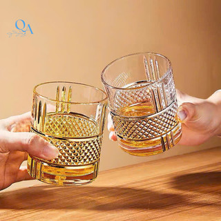 Ly ROCK thủy tinh, ly WHISKY, cốc uống R ngoại, wine glass, CHIVAS, HONGLI cao cấp THÂN KIM CƯƠNG 300ML