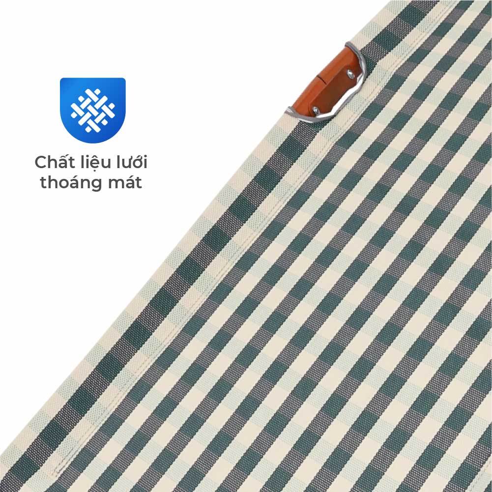 Giường gấp gọn Felix, lưng lưới, thoáng mát, đàn hồi tốt, tiết kiệm diện tích, thư giãn, thoải mái