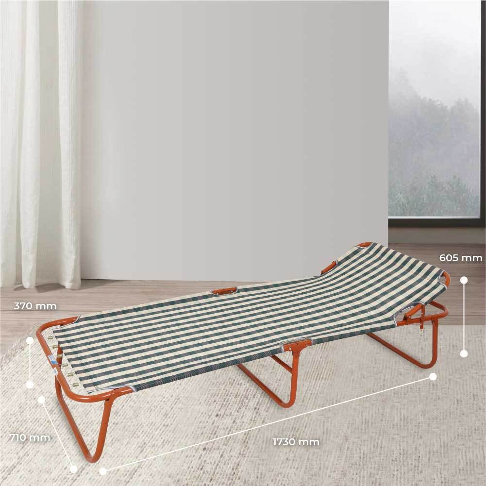 Giường gấp gọn Felix, lưng lưới, thoáng mát, đàn hồi tốt, tiết kiệm diện tích, thư giãn, thoải mái