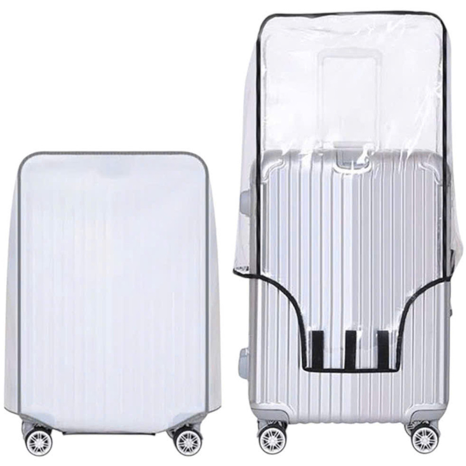Trùm nhựa dẻo xịn vali trắng trong suốt có Viền size 18-30inch M.E.N đi công tác [XÃ KHO]