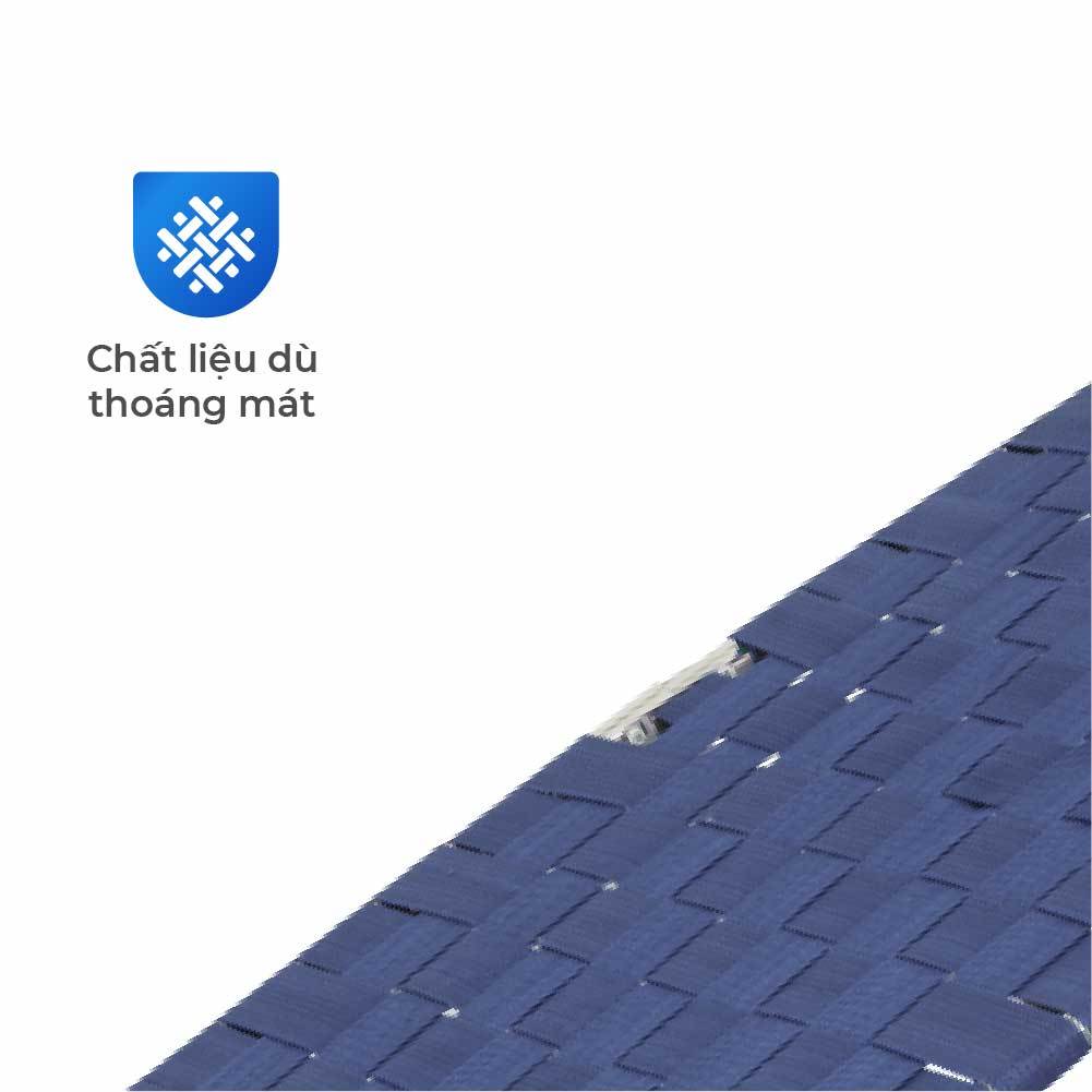 Giường gấp gọn Deli QUI PHÚC, dây dù, chắc chắn, êm ái, co giãn tốt, tiết kiệm không gian, thoải mái, thư giãn