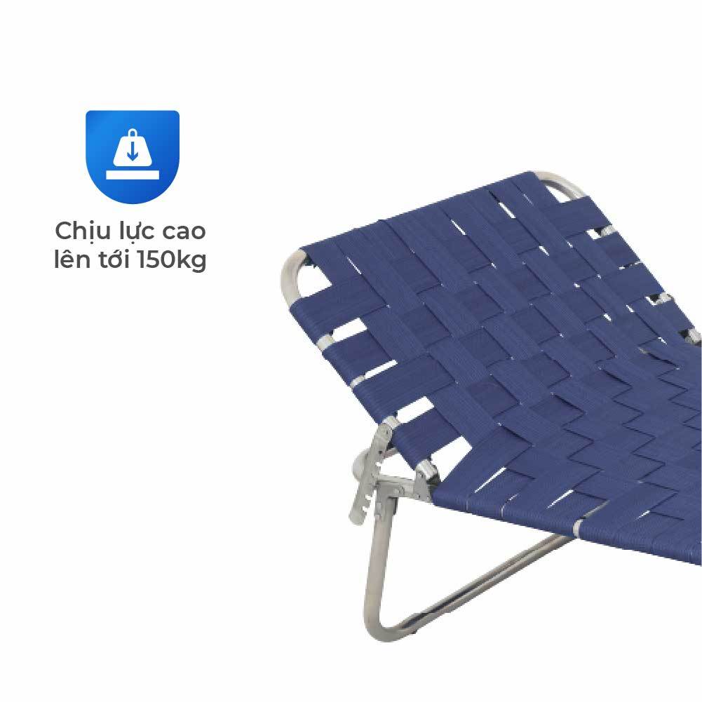 Giường gấp gọn Deli QUI PHÚC, dây dù, chắc chắn, êm ái, co giãn tốt, tiết kiệm không gian, thoải mái, thư giãn