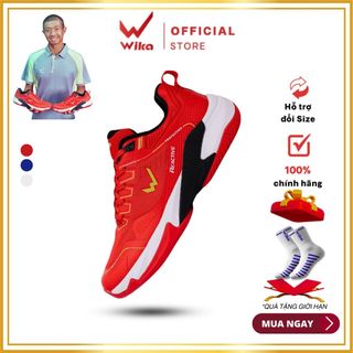 Giày Pickleball Wika Ruta Quang Dương, Đệm Wi-Cloud êm ái vượt bậc, Bộ đế chống mài mòn bám sân